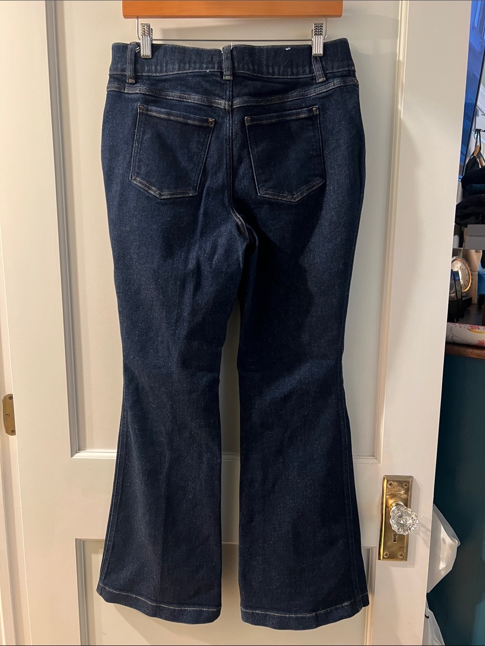 SPANX Dark Blue Flared Jeans - Picture 2 of 6